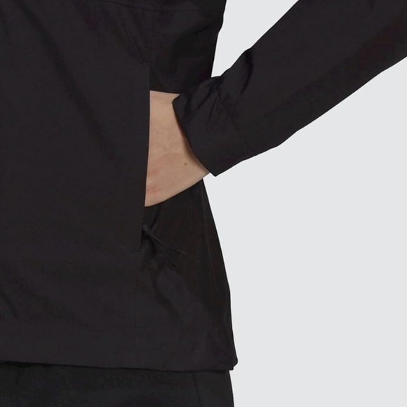 Adidas Women's 3-Stripes Waterproof Rain Jacket Size 3X - Picture 6 of 10